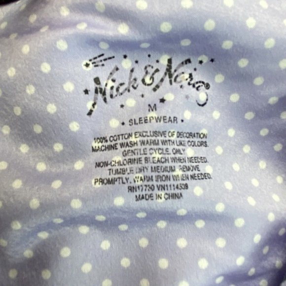 Nick & Nora Medium 2 Piece Flannel Pajamas Owls Purple Long Sleeves Warm - Picture 6 of 10